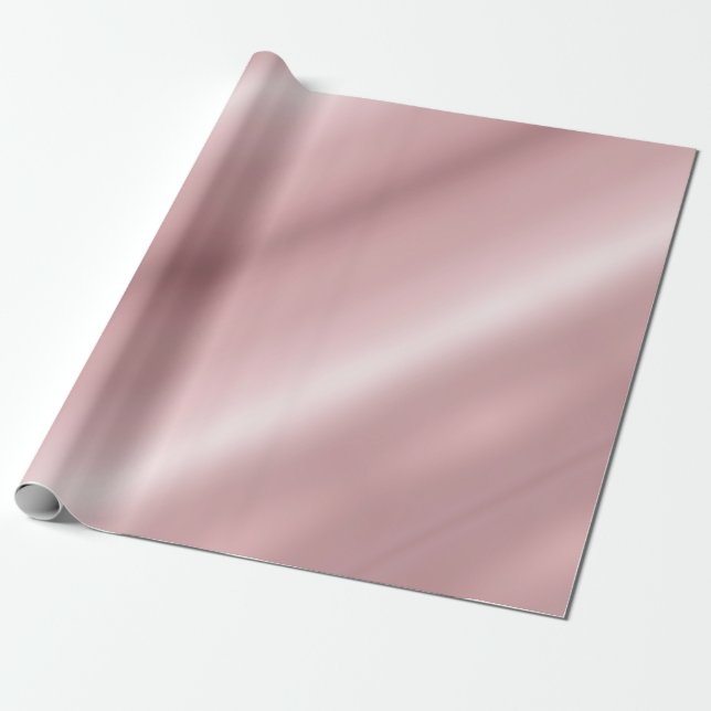 Papier Cadeau Glamor d'or Rose Métallure moderne Élégante (Déroulé)
