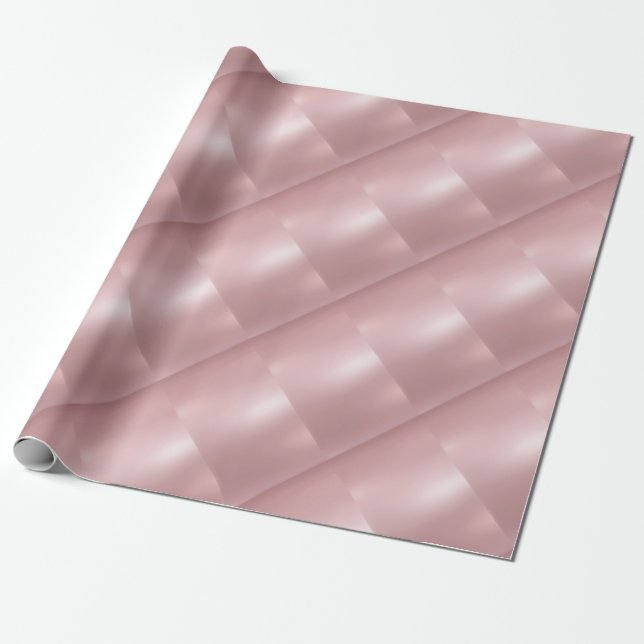 Papier Cadeau Glamour rose Or Elégant Revêtement Métallurgique M (Déroulé)