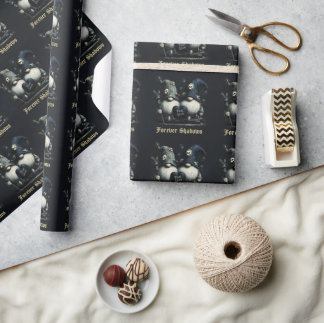 Papier Cadeau Gnomes Gothiques "True Grim" avec "Forever Shadows