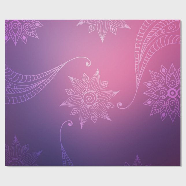 Papier Cadeau Gold Foil Arabian Bollywood (Plat)