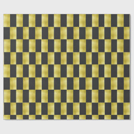 Papier Cadeau Gold-Paneled Black-IV Wrapping Paper