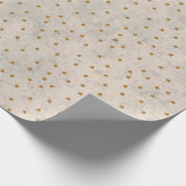 Papier Cadeau Gold Star Pattern Wrapping Paper
