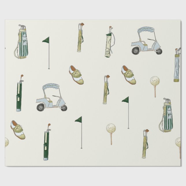 Papier Cadeau Golf (Couture)