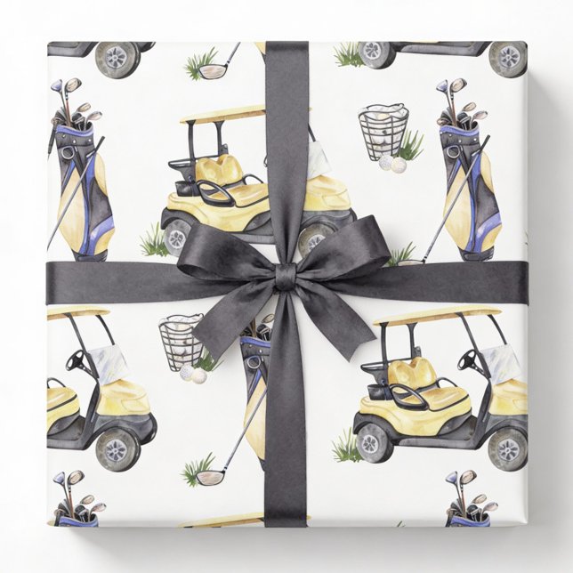 Papier Cadeau Golf (Créateur téléchargé)