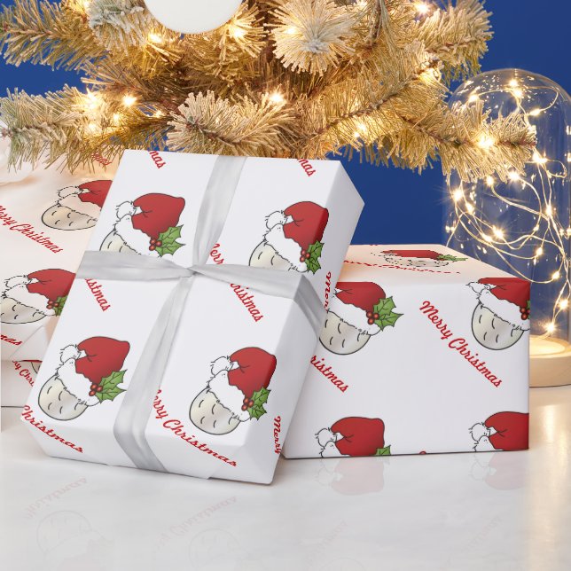 Papier Cadeau Golf de Noël sportif (Vacances)