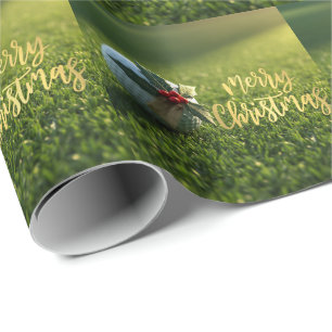 Papier Cadeau Golf sur thème de Noël sur Green de Putting