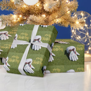 Papier Cadeau Golf sur thème de Noël sur Green de Putting