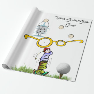 Papier Cadeau Golfeurs Envelopper le papier, Mondes plus grands