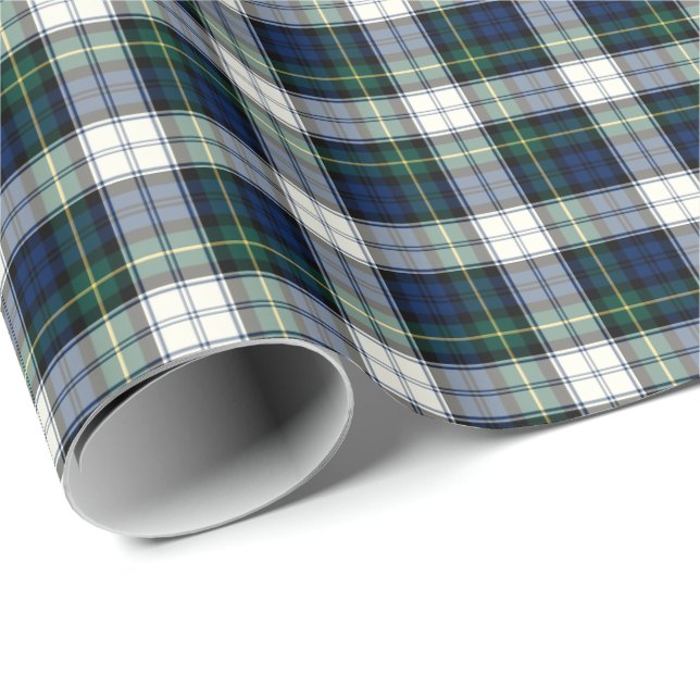 Papier Cadeau Gordon Clan robe Tartan (Coin rond)