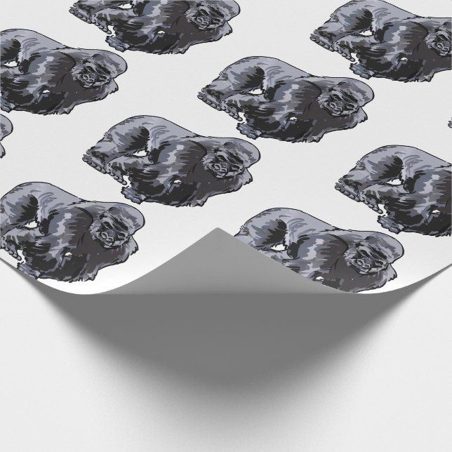 Papier Cadeau Gorilla Silverback (Coin)