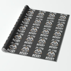 Papier Cadeau Gorilla Train comme la bête Jiu Jitsu Martial Art