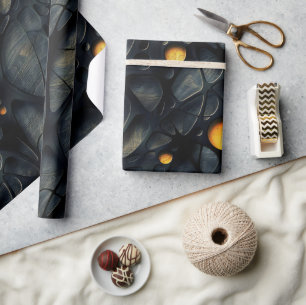 Papier Cadeau Gothique foncé Sentiment noir et jaune
