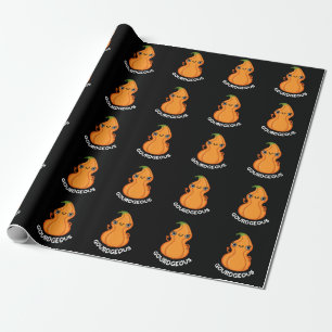 Papier Cadeau Gourd geous Funny Gourd Veggie Pun Dark BG