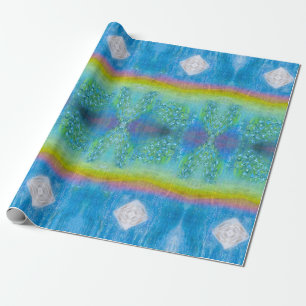 Papier Cadeau Goutte de rosée ADN Iridescent, scintillant,