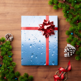 Papier Cadeau Gouttes de pluie sur une fenêtre