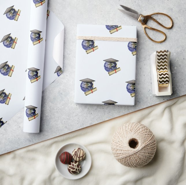 Papier Cadeau Grad Grad'études mondiales (Artisanat)