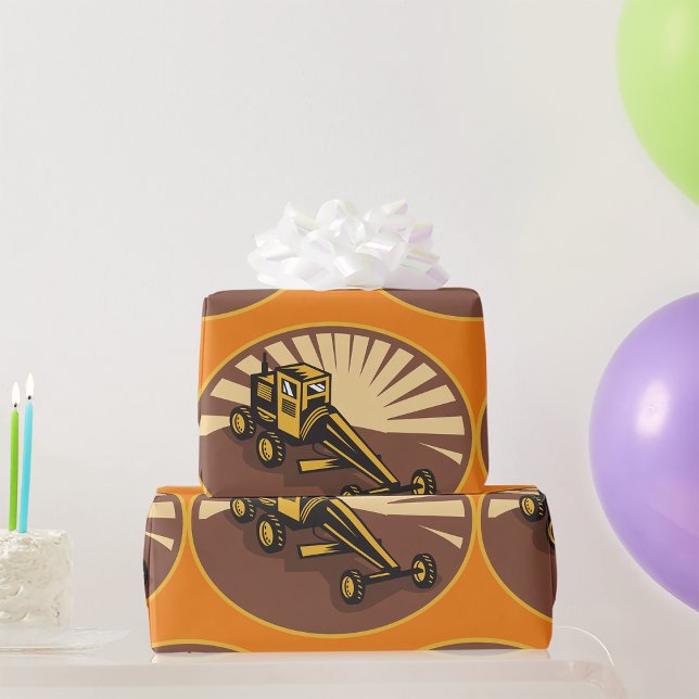 Papier Cadeau Grader rétro (Créateur téléchargé)