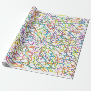 Papier Cadeau Graffiti Splatter Motif Abstrait