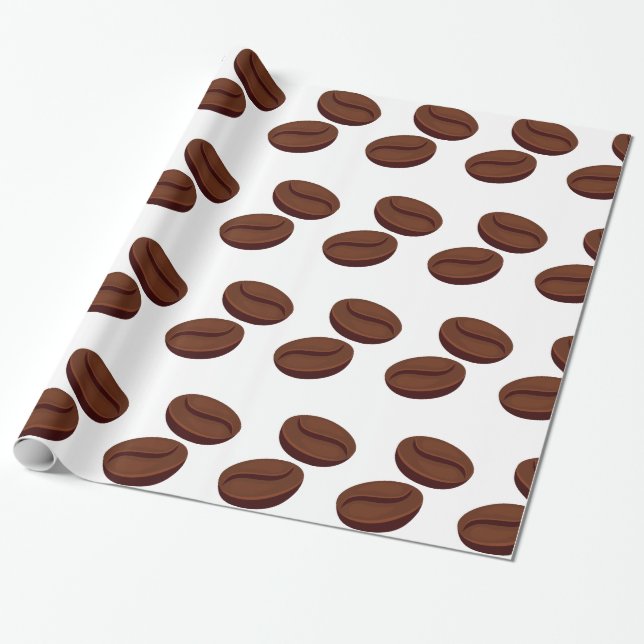 Papier Cadeau Grain de café (Déroulé)