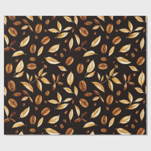 Papier Cadeau Graine de Café Amoureux Botanique