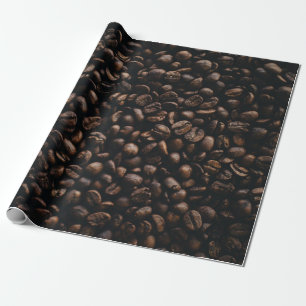 Papier Cadeau Graines de café Brown