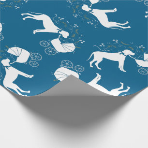 Papier Cadeau Grand Baby shower Dane Dog