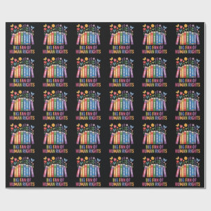 Papier Cadeau Grand Fan des Droits de l'Homme