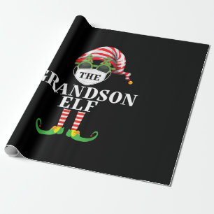 Papier Cadeau Grand-fils Elf à l'approche de Noël