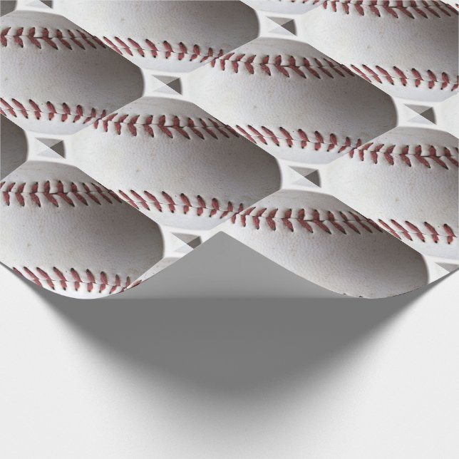 Papier Cadeau Grand motif de base-ball (Coin)