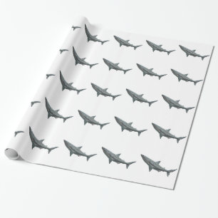 Papier Cadeau Grand requin blanc