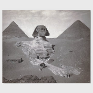 Papier Cadeau Grand Sphinx & Nécropole des Pyramides de Gizeh Ég