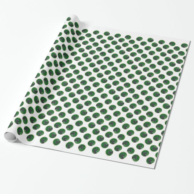 Papier Cadeau Grande Paix Danse (noire) (Déroulé)