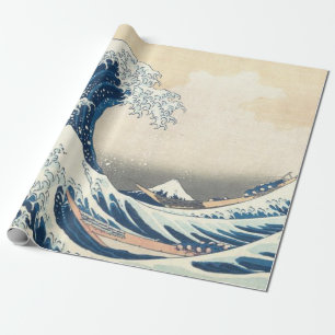 Papier Cadeau Grande vague au large de Kanagawa Japonais Ukiyo-e