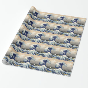 Papier Cadeau Grande vague Kanagawa peinture japonaise