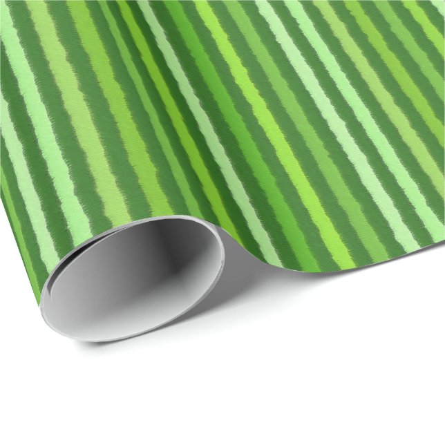 Papier Cadeau Grandes calcaires - Emerald et Lime Green (Coin rond)