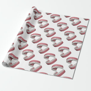 Papier Cadeau grandes dents de sourire