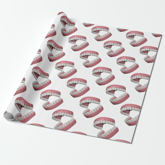 Papier Cadeau grandes dents de sourire (Déroulé)