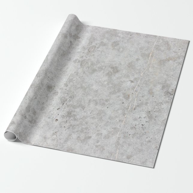 Papier Cadeau Grange murale grise en béton (Déroulé)