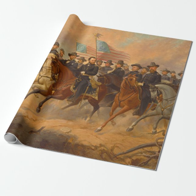 Papier Cadeau Grant et ses généraux par Ole Peter Hansen Balling (Déroulé)