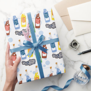 Papier Cadeau Graphique de boisson de levage Fizzy