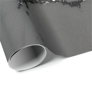 Papier Cadeau Graphite noir Parties scintillant marbre pierre Lu