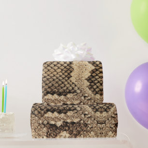 Papier Cadeau Gras exotique peau de serpent imprimer texture mot