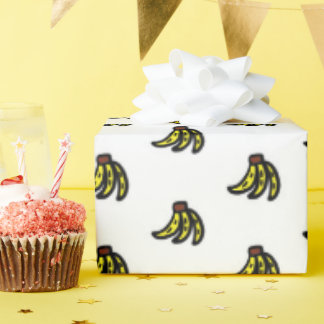 Papier Cadeau Gratte banane mignonne