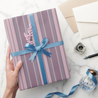 Papier Cadeau Gray Crimson Chevron Stripes