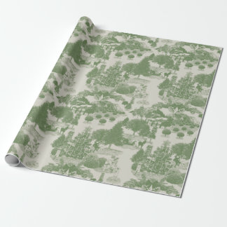 Papier Cadeau Green Christmas Winter Wonderland | MEDIUM