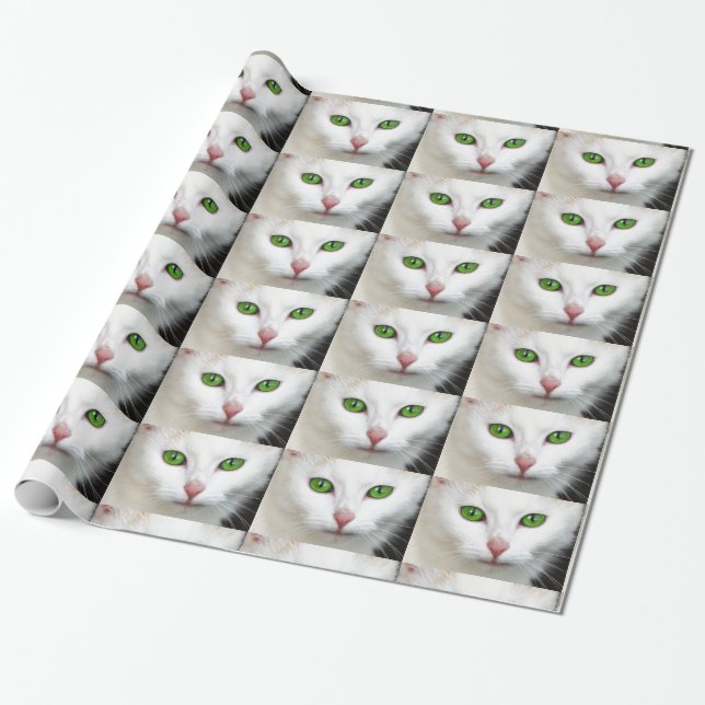 Papier cadeau "Green Eyes" (Déroulé)
