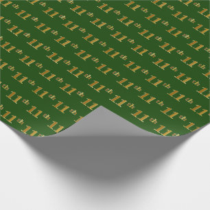 Papier Cadeau Green, Faux Gold 11e (onzième) événement