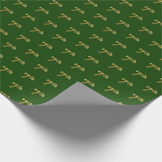Papier Cadeau Green, Faux Gold 7e (Septième) (Coin)