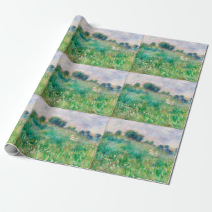 Papier Cadeau Green Meadow par Renoir Impressionniste Peinture