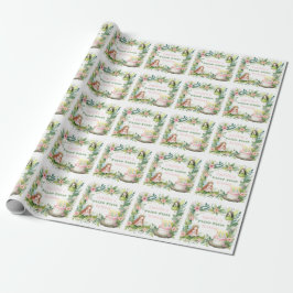 Papier Cadeau Green Pastel Fairy Premier anniversaire -